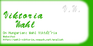 viktoria wahl business card